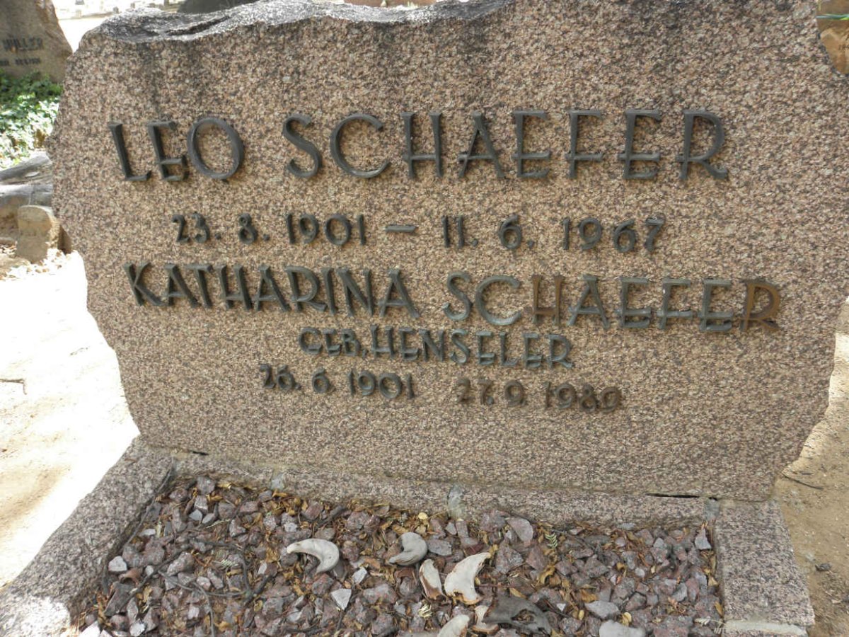 SCHAEFER Leo 1901-1967 &amp; Katharina HENSELER 1901-1989