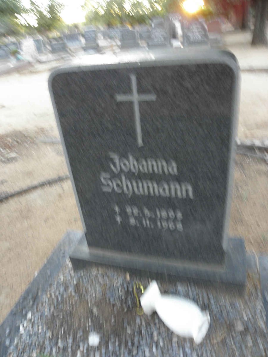 SCHUMANN Johanna 1896-1968