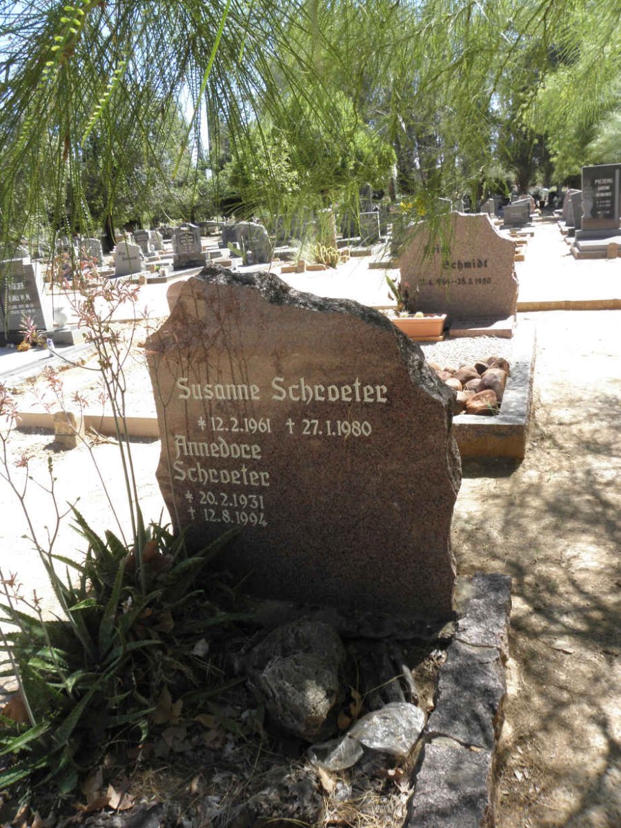 SCHROETER Susanne 1961-1980 :: SCHROETER Annedore 1931-1994