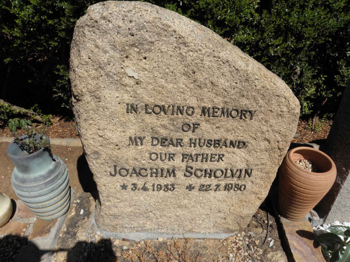 SCHOLVIN Joachim 1933-1980