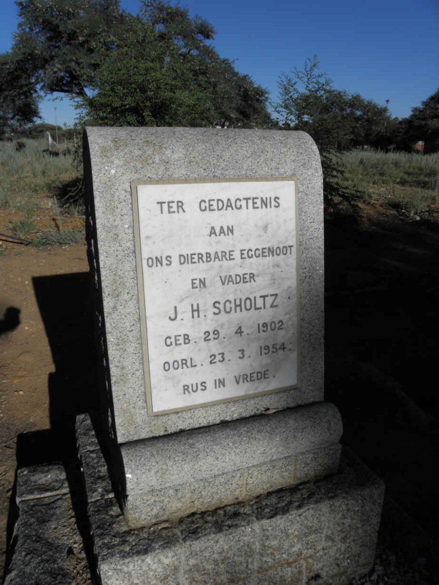 SCHOLTZ J.H. 1902-1954