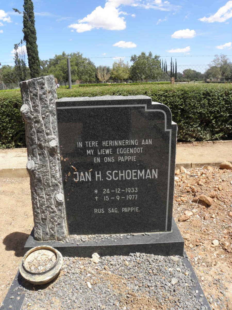 SCHOEMAN Jan H. 1933-1977