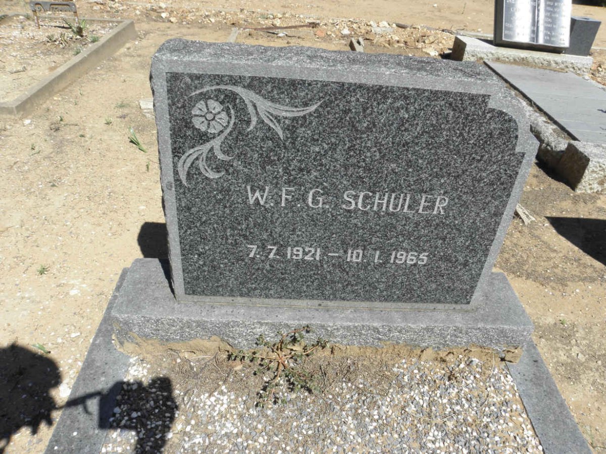 SCHULER W.F.G. 1921-1965