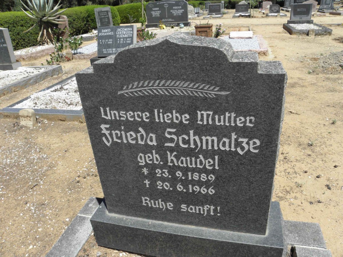 SCHMATZE Ewald 1883-1967 &amp; Frieda KAUDEL 1889-1966