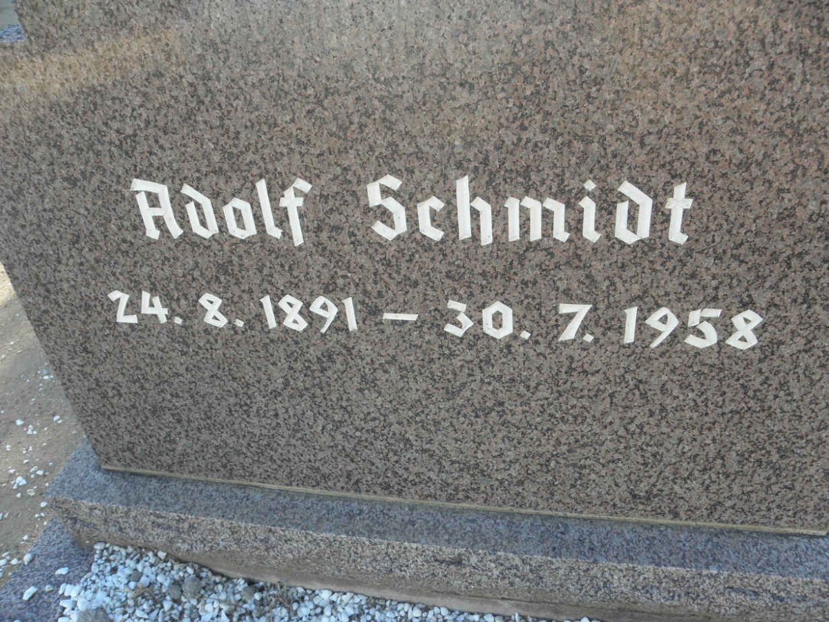 SCHMIDT Adolf 1891-1958