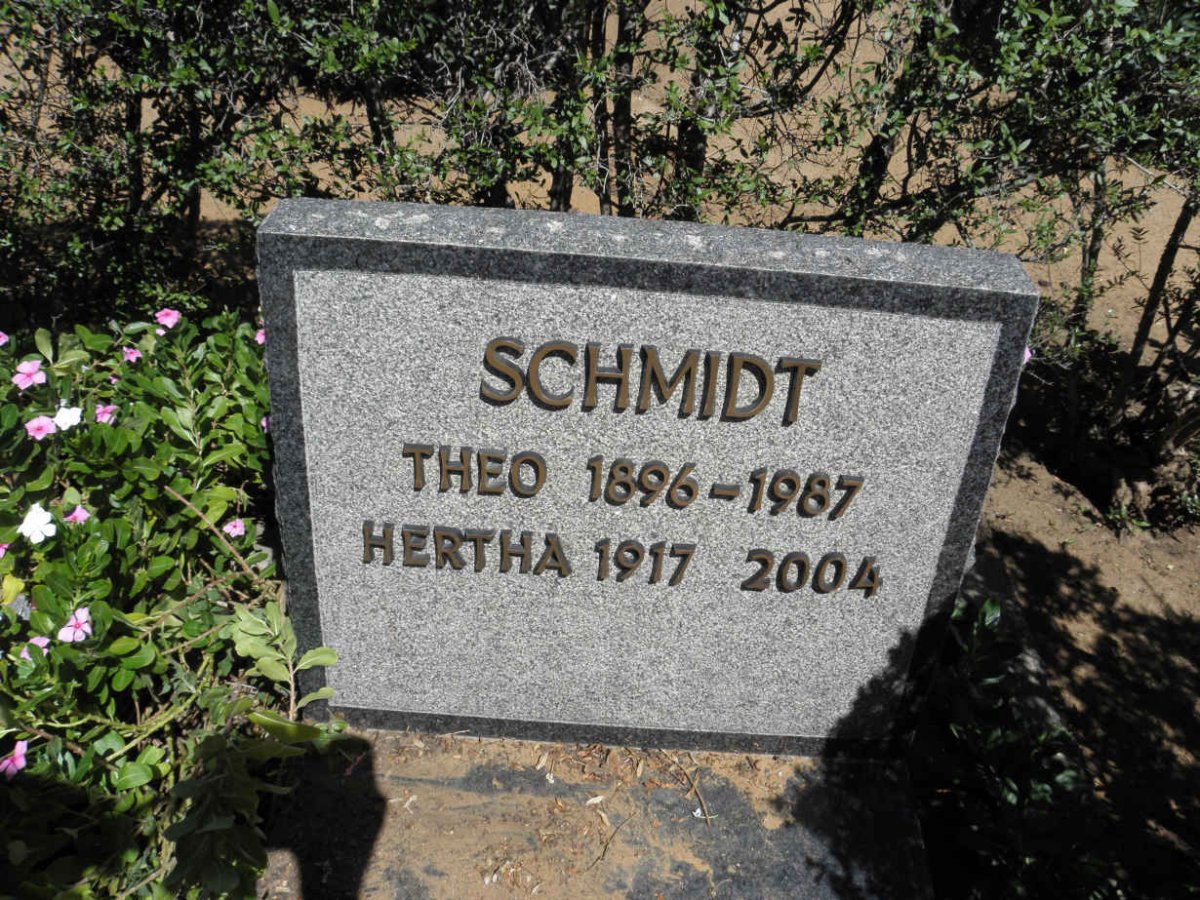 SCHMIDT Theo 1896-1987 :: SCHMIDT Hertha 1917-2004