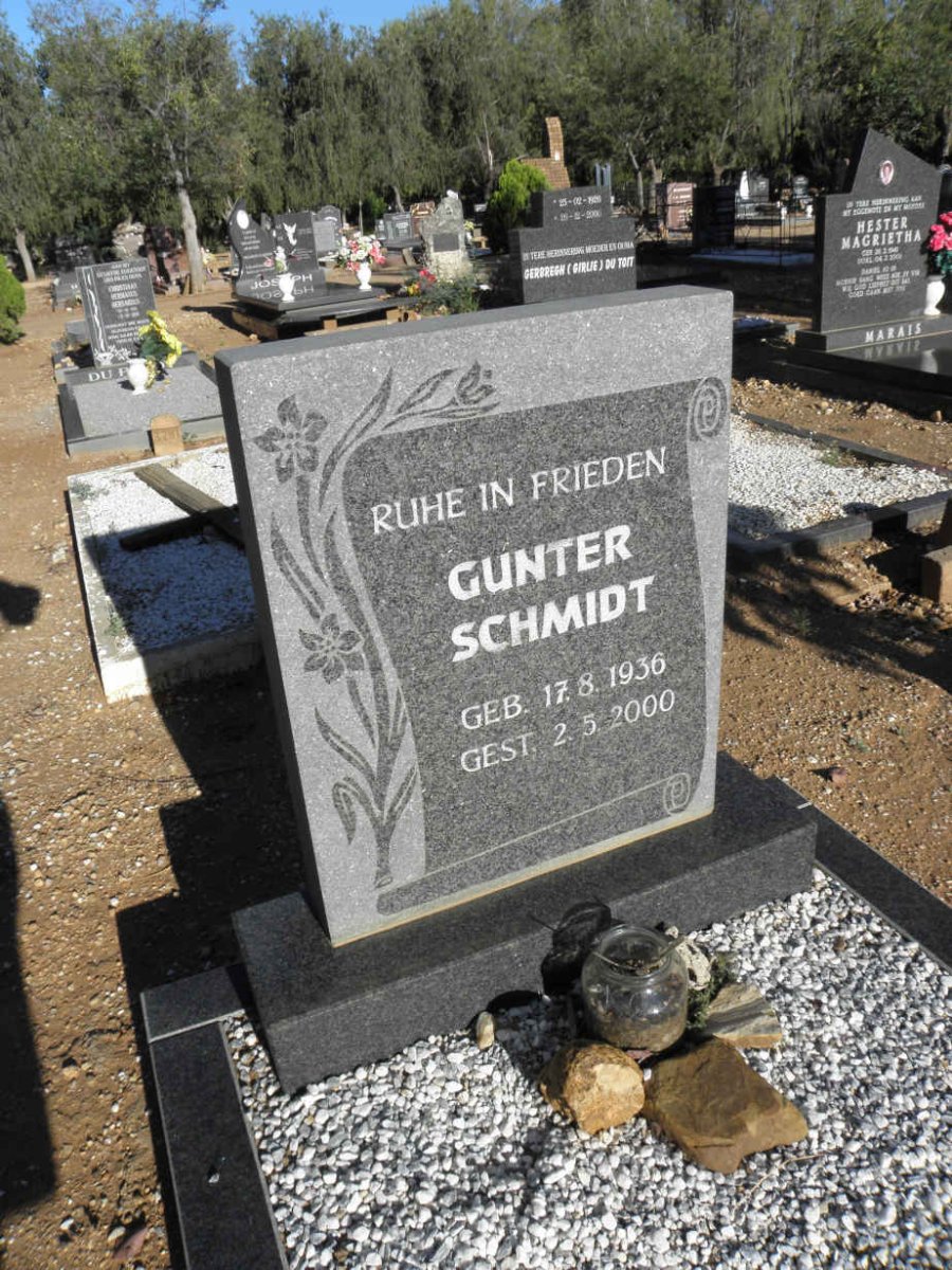 SCHMIDT Gunter 1936-2000