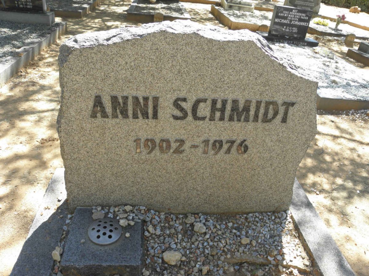 SCHMIDT Anni 1902-1976