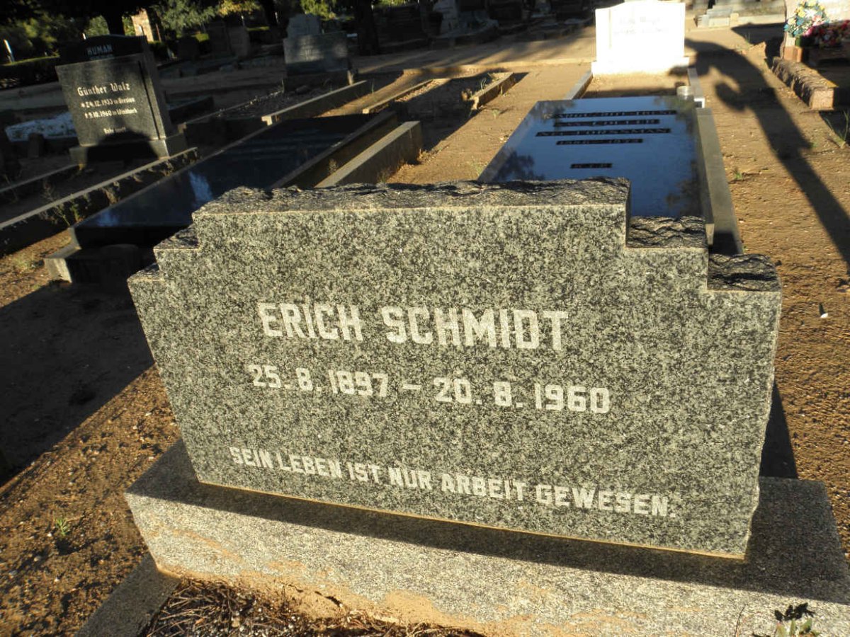 SCHMIDT Erich 1897-1960