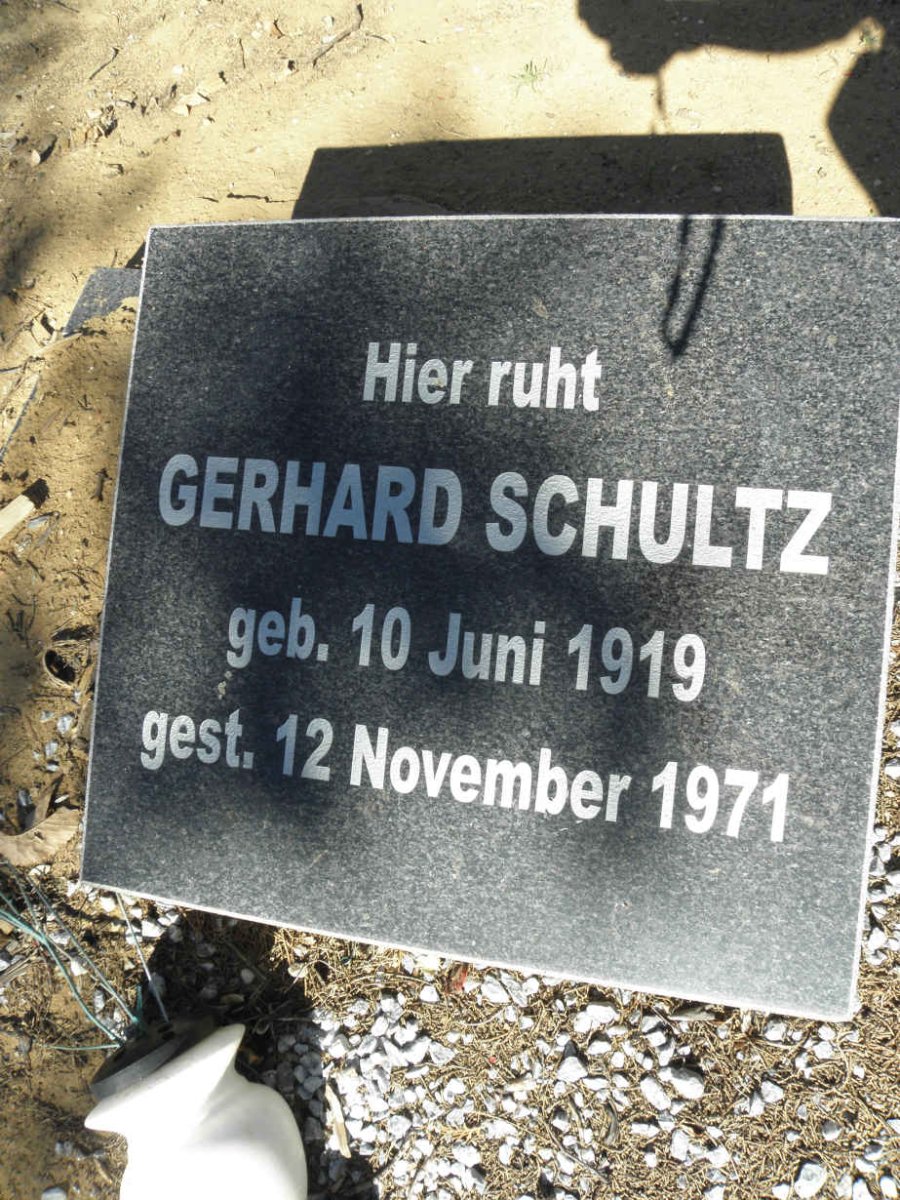 SCHULTZ Gerhard 1919-1971