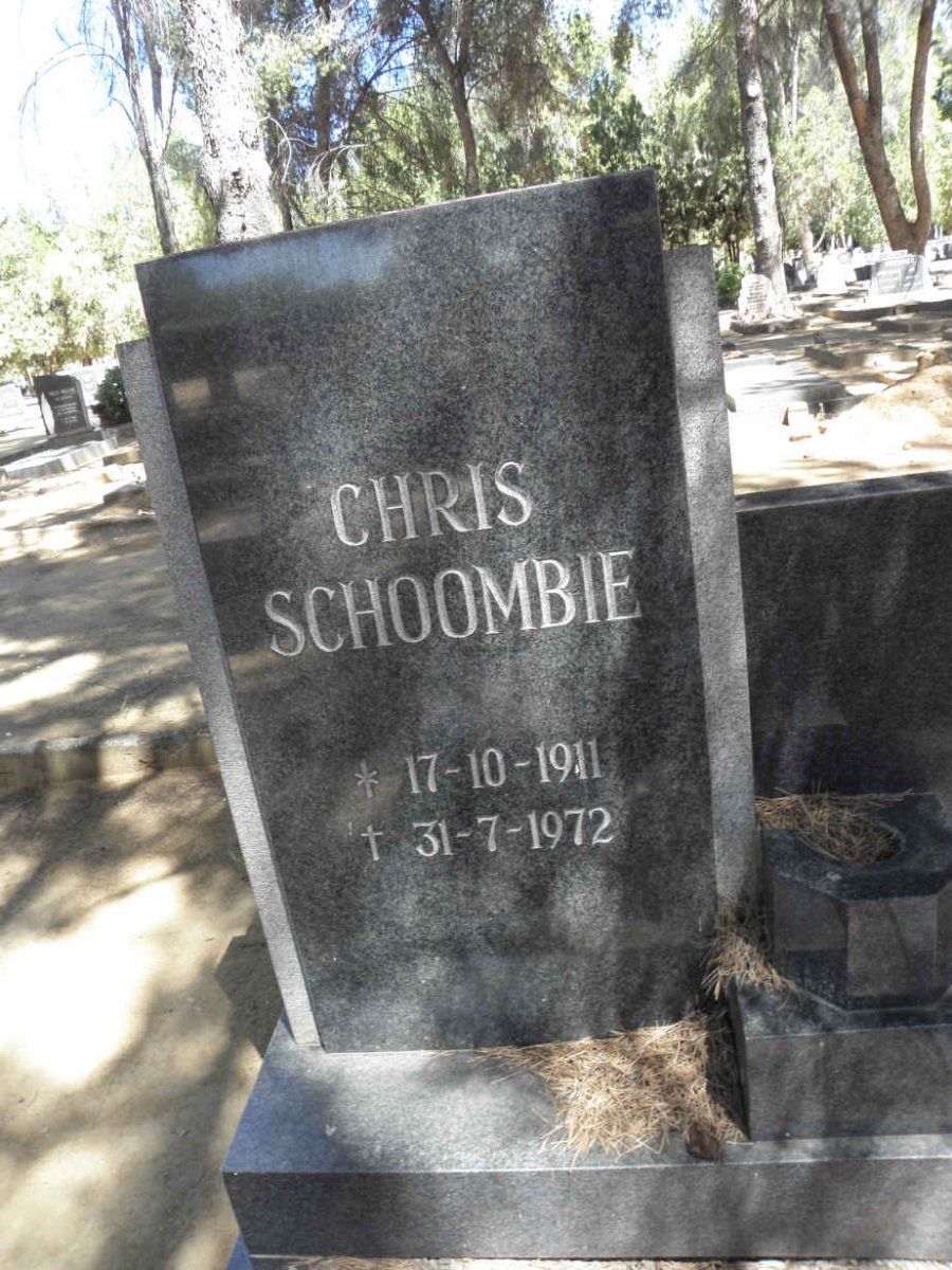 SCHOOMBIE Chris 1911-1972