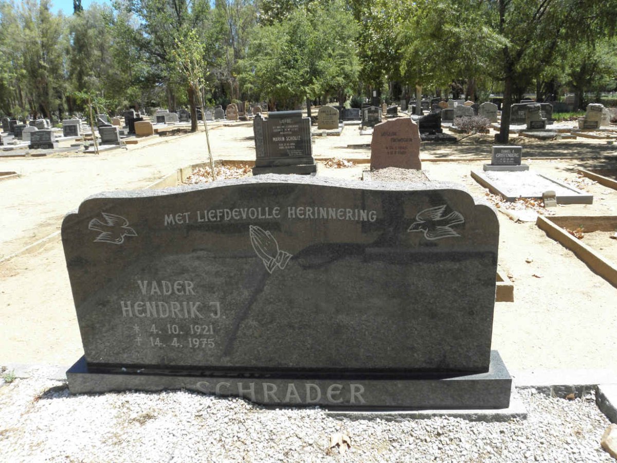 SCHRADER Hendrik J. 1921-1975