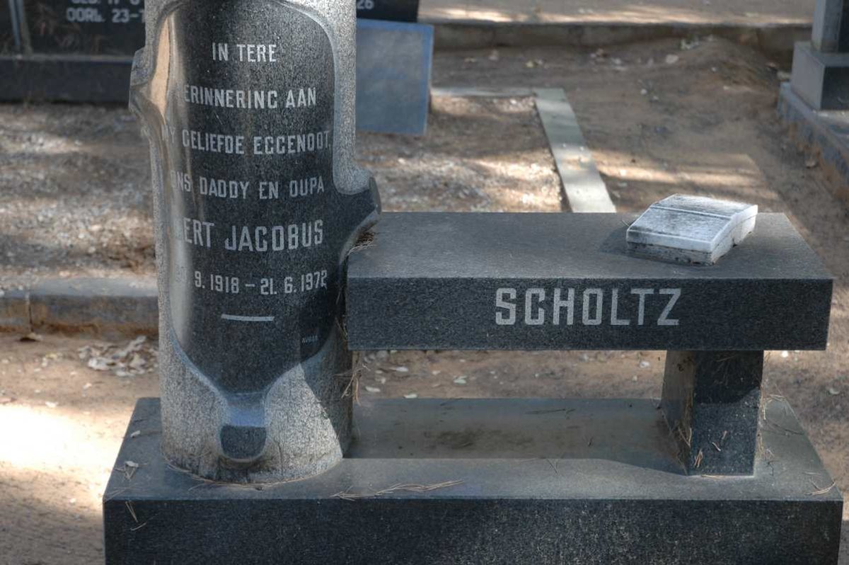 SCHOLTZ Gert Jacobus 1918-1972