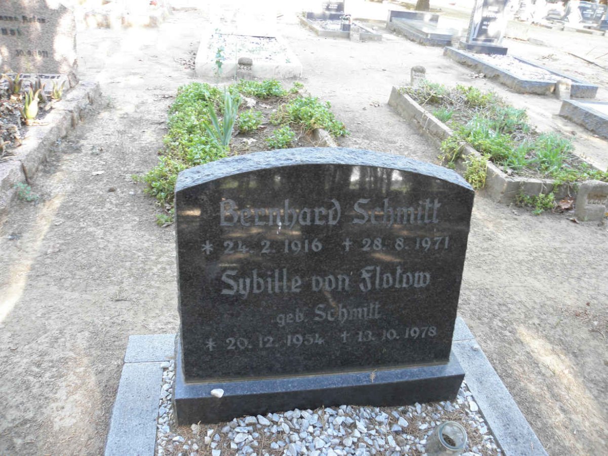 SCHMITT Bernhard 1916-1971 :: VON FLOTOW Sybille nee SCHMITT 1954-1978