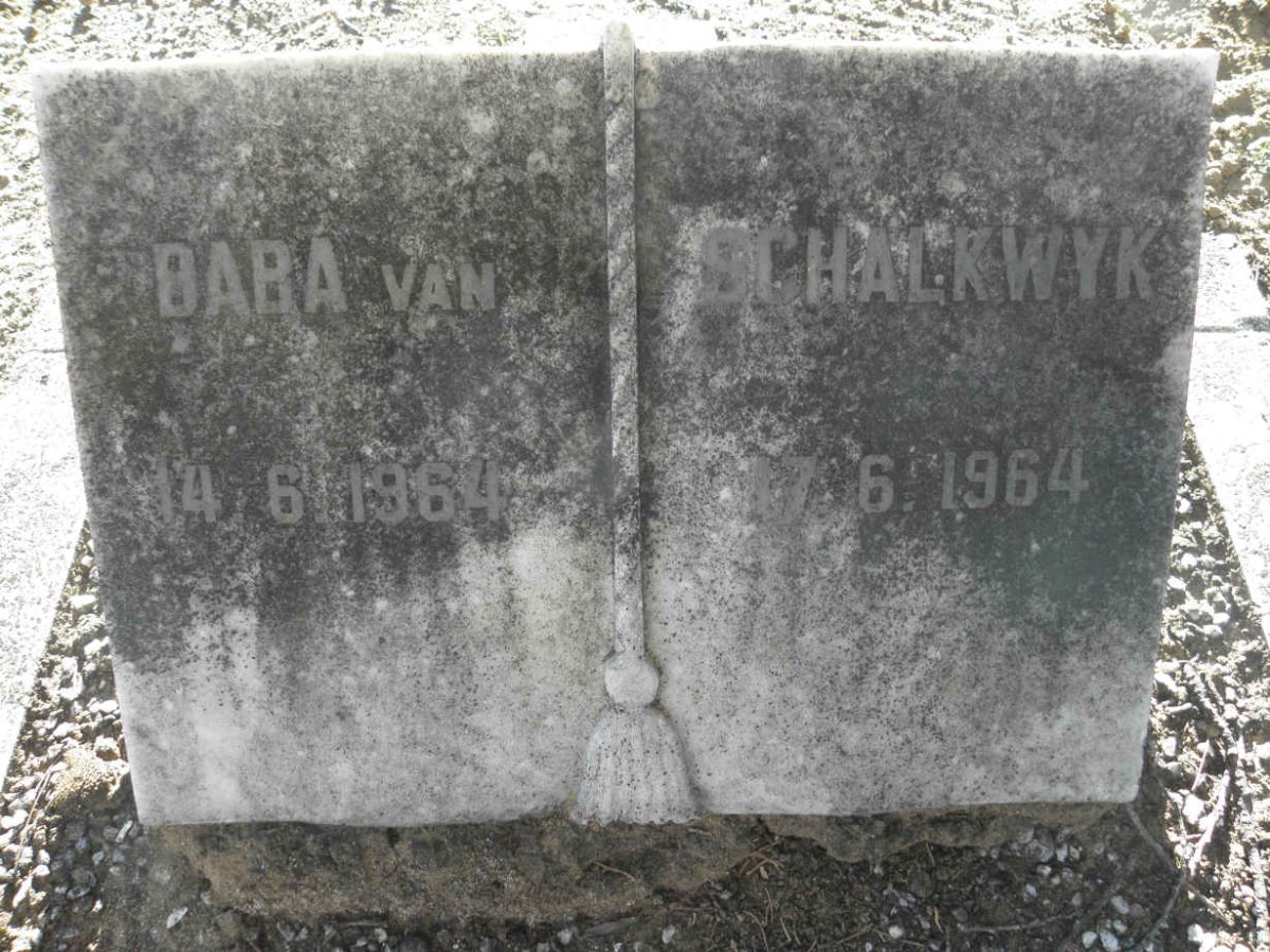 SCHALKWYK, van 1964-1964