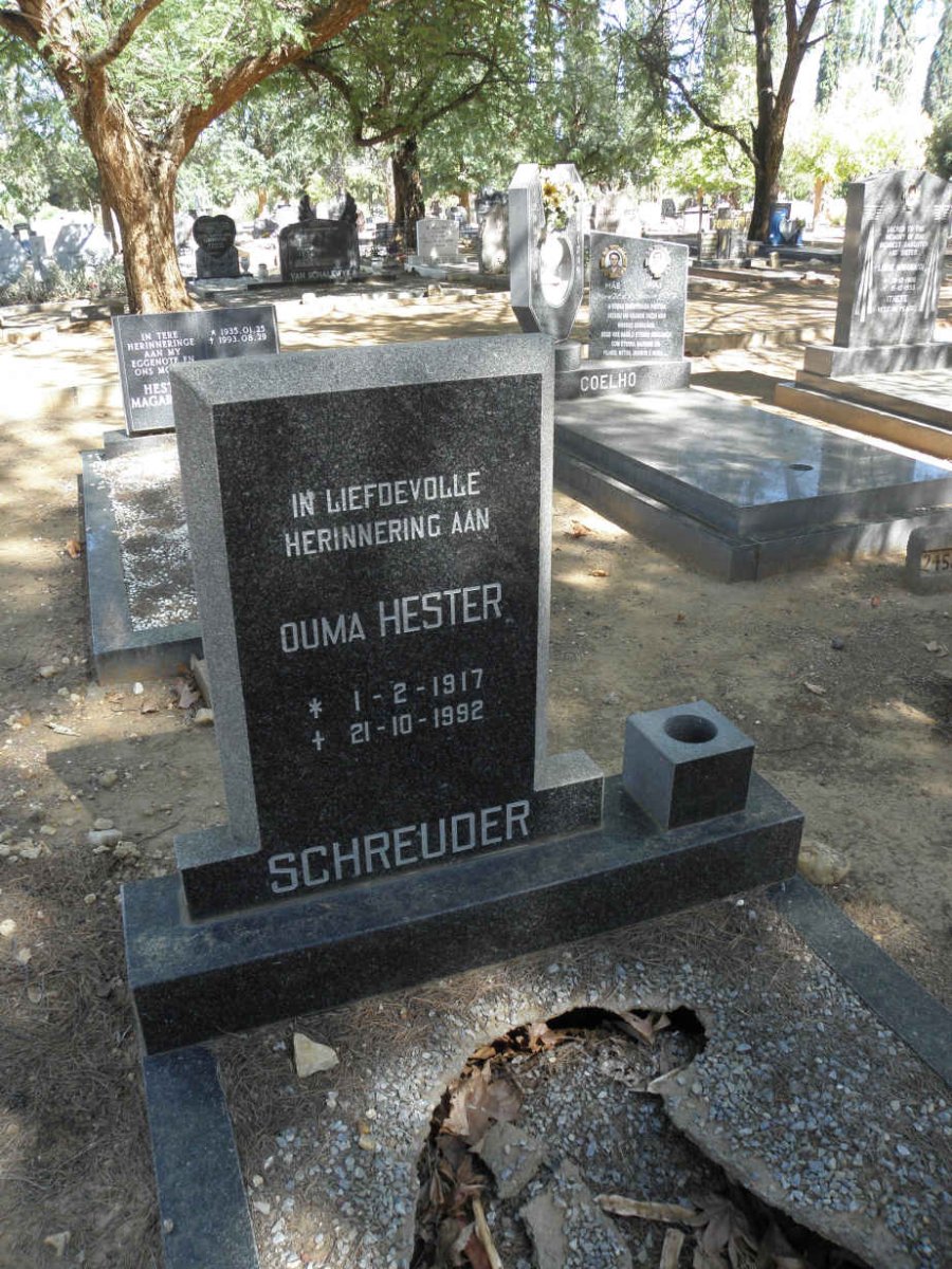 SCHREUDER Hester 1917-1992