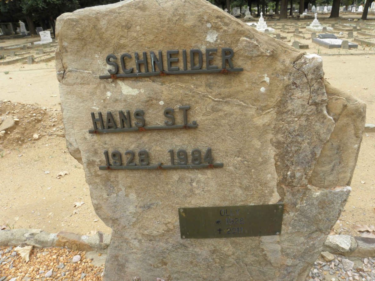 SCHNEIDER Hans St. 1928-1984