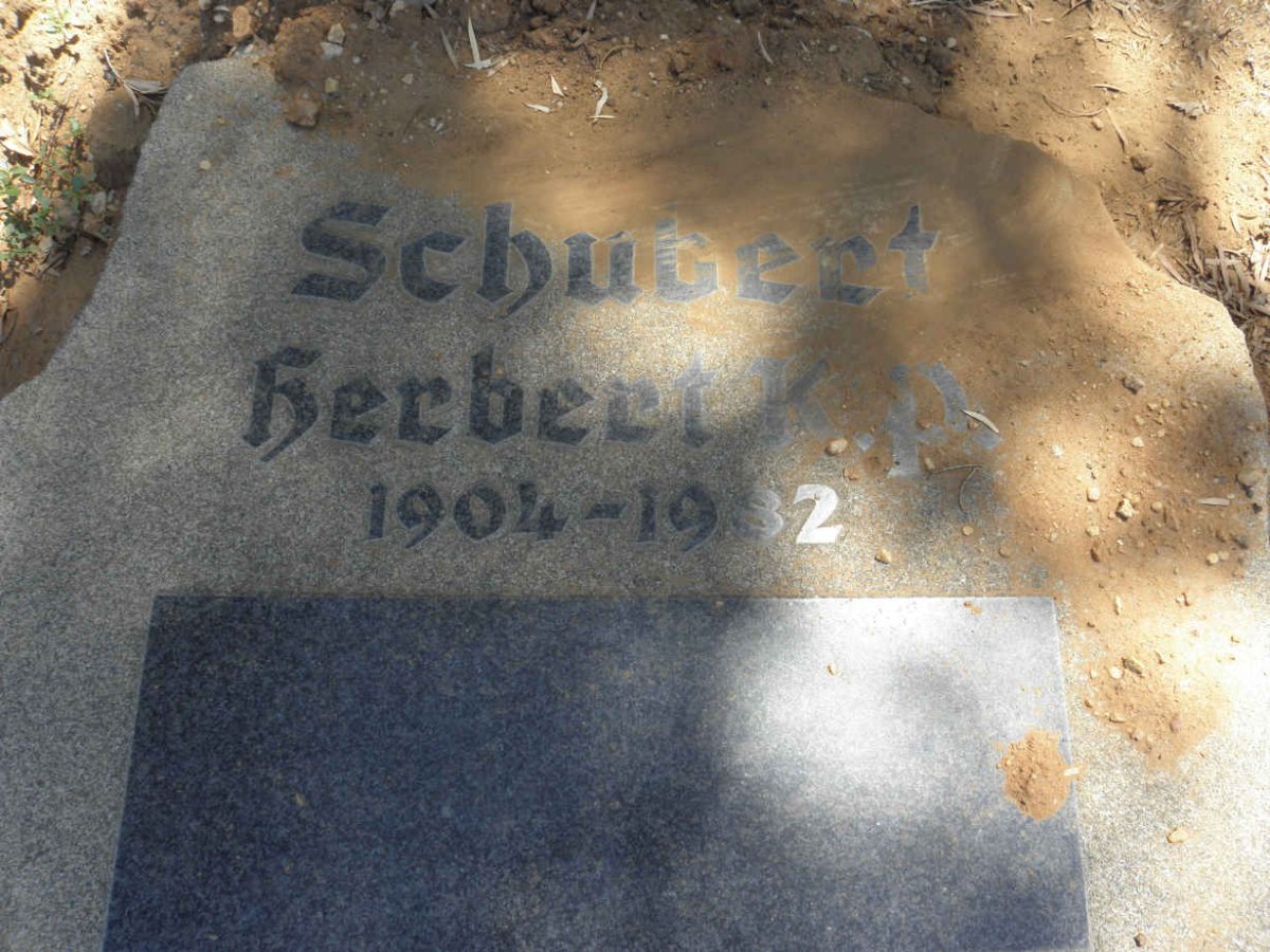 SCHUBERT Herbert K.P. 1904-1982