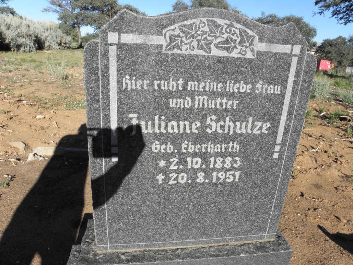 SCHULZE Juliane nee EBERHARTH 1883-1951