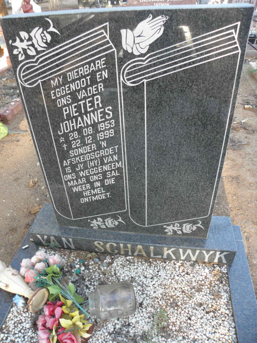 SCHALKWYK Pieter Johannes, van 1953-1999