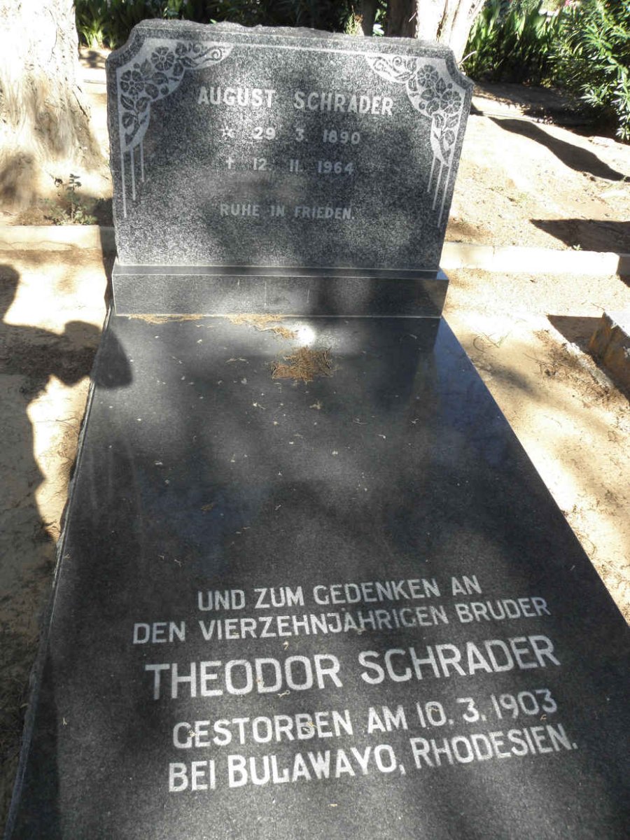 SCHRADER August 1890-1964 :: SCHRADER Theodor -1903