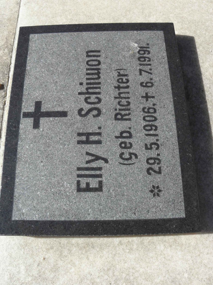 SCHIWON Elly H. nee RICHTER 1906-1991