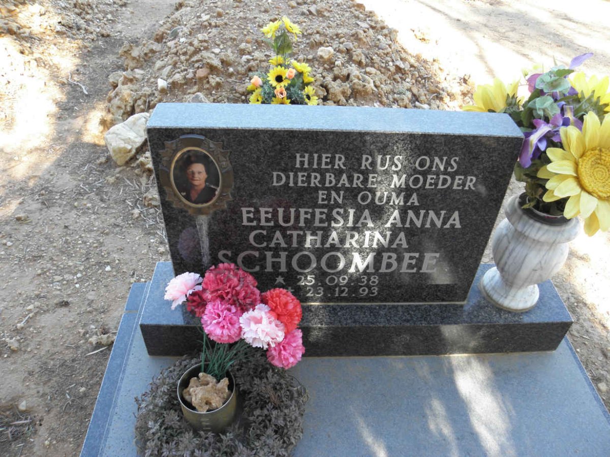 SCHOOMBIE Eeufesia Anna Catharina 1938-1993