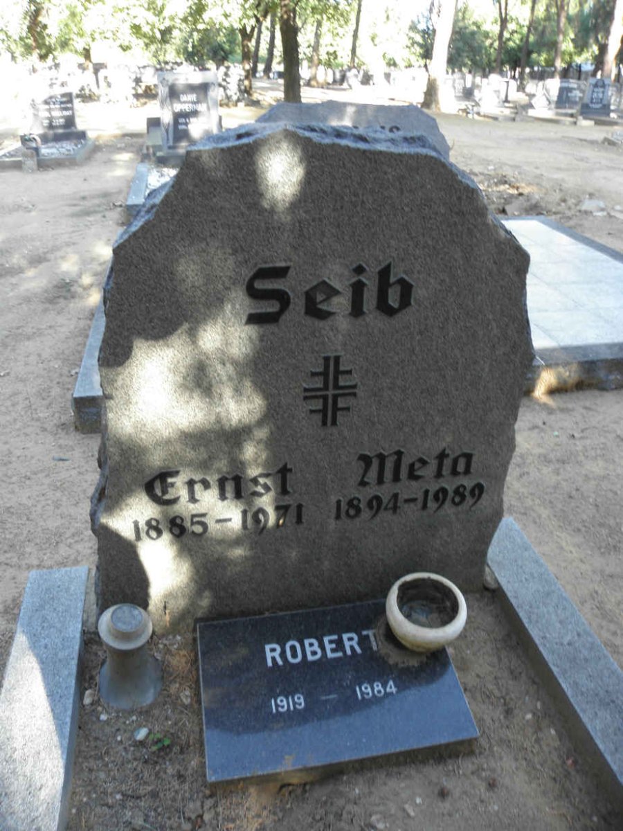 SEIB Ernst 1885-1971 &amp; Meta 1894-1989 :: SEIB Robert 1919-1984