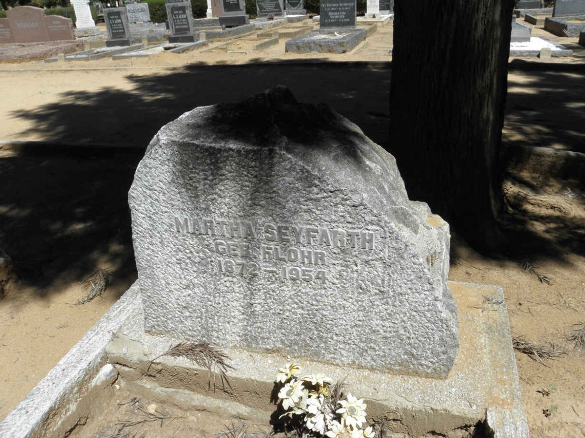 SEYFARTH Martha nee FLOHR 1872-1954