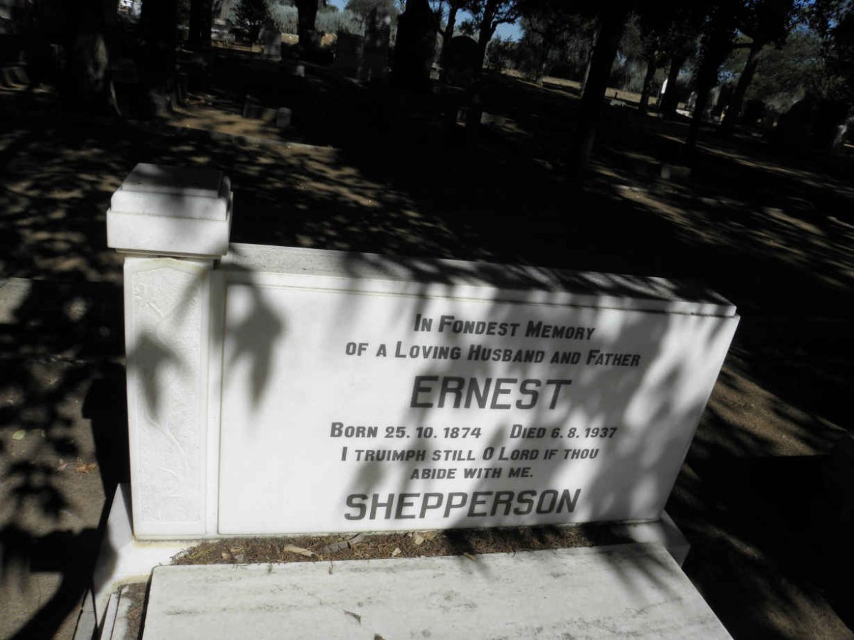 SHEPPERSON Ernest 1874-1937