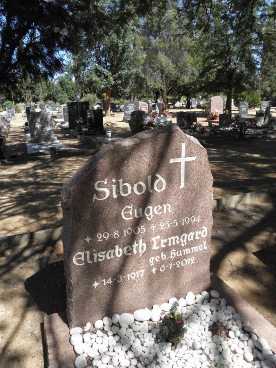 SIBOLD Eugen 1905-1994 &amp; Elizabeth Ermgard HUMMEL 1917-2012
