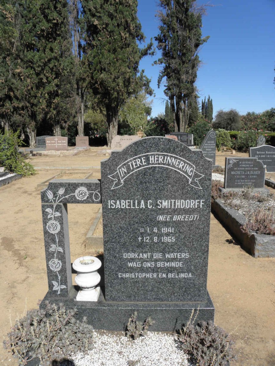 SMITHDORFF Isabella C. nee BREEDT 1941-1965