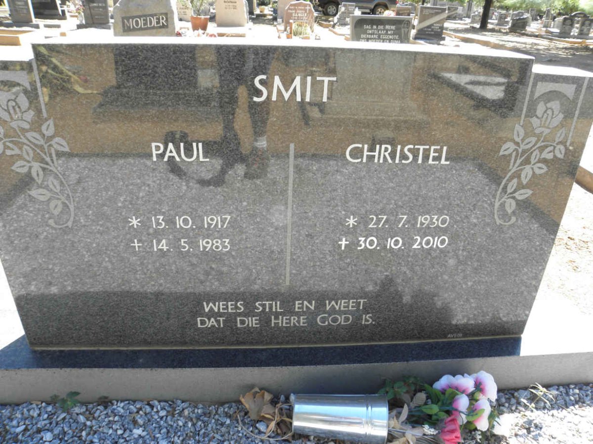 SMIT Paul 1917-1983 &amp; Christel 1930-2010