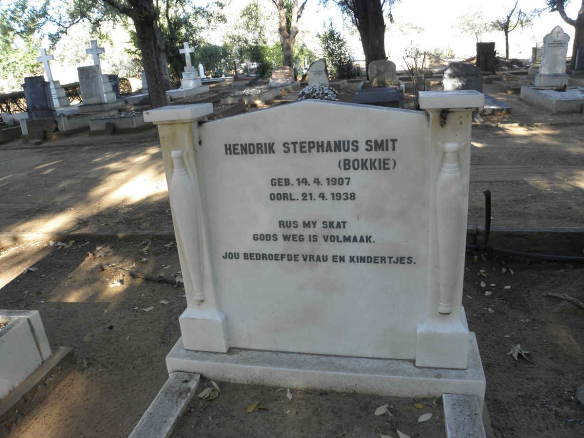 SMIT Hendrik Stephanus 1907-1938