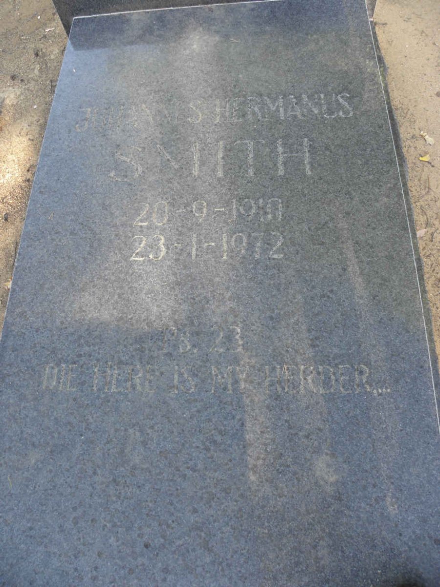 SMITH Johannes Hermanus 1910-1972