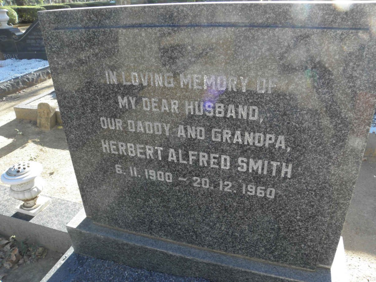 SMITH Herbert Alfred 1900-1960
