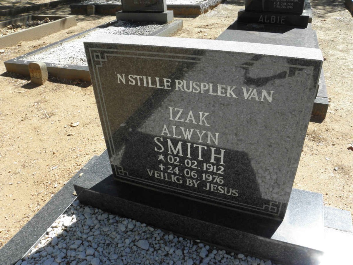 SMITH Izak Alwyn 1912-1976