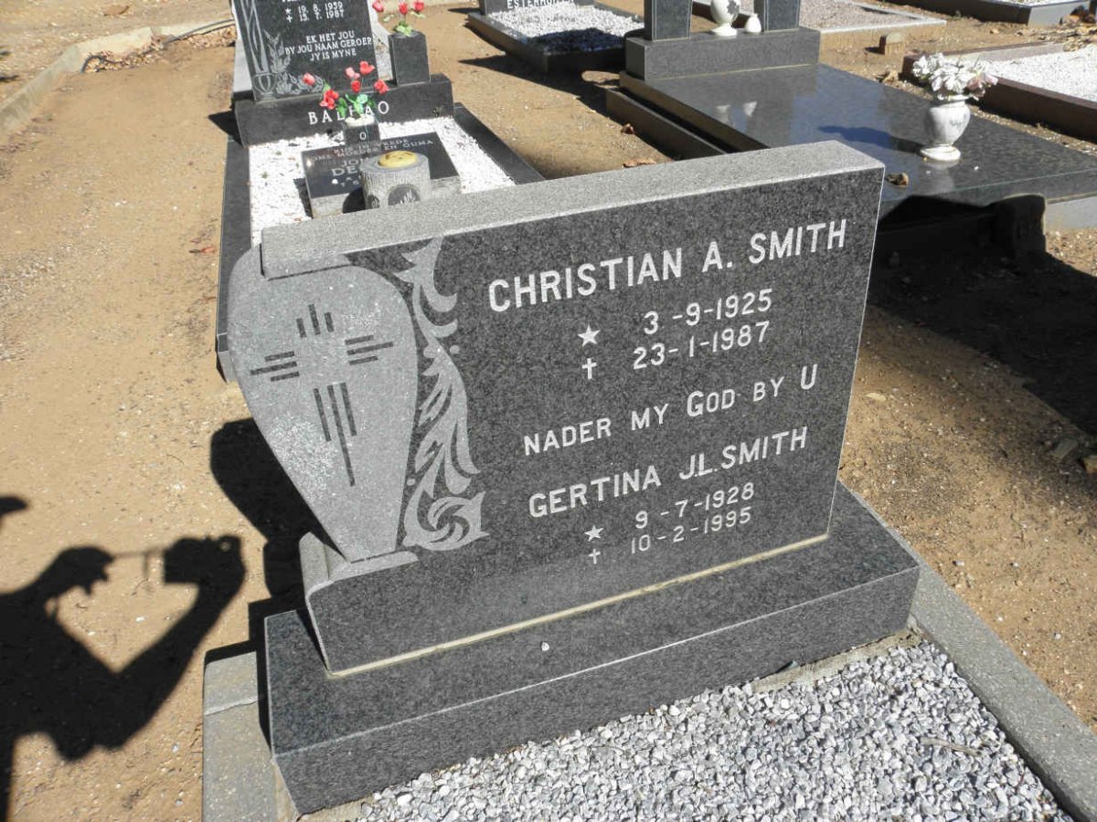 SMITH Christian A. 1925-1987 &amp; Gertina J.L. 1928-1995
