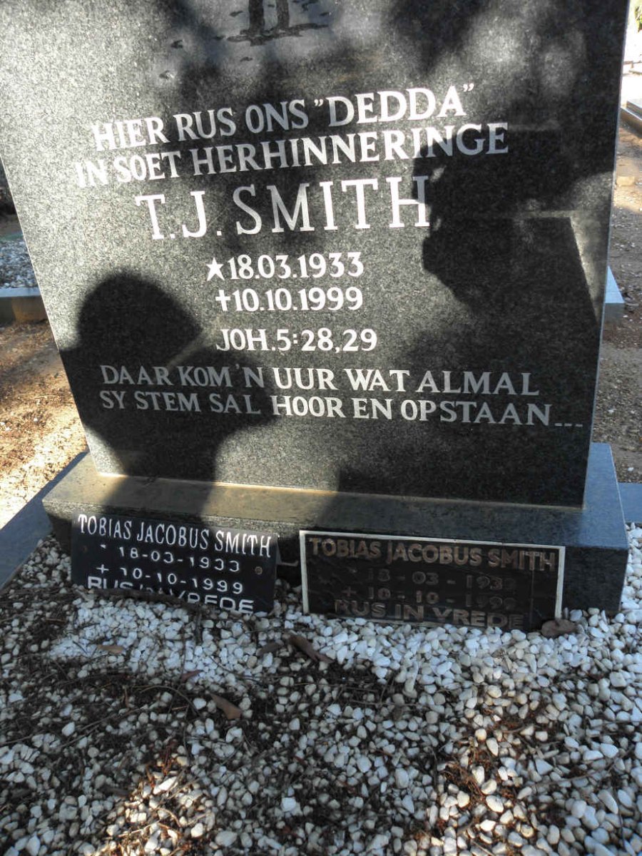 SMITH Tobias Jacobus 1933-1999