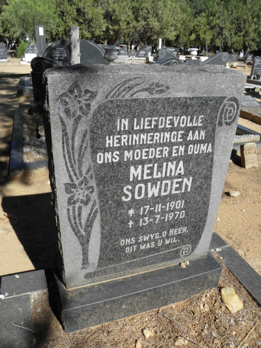 SOWDEN Melina 1901-1970