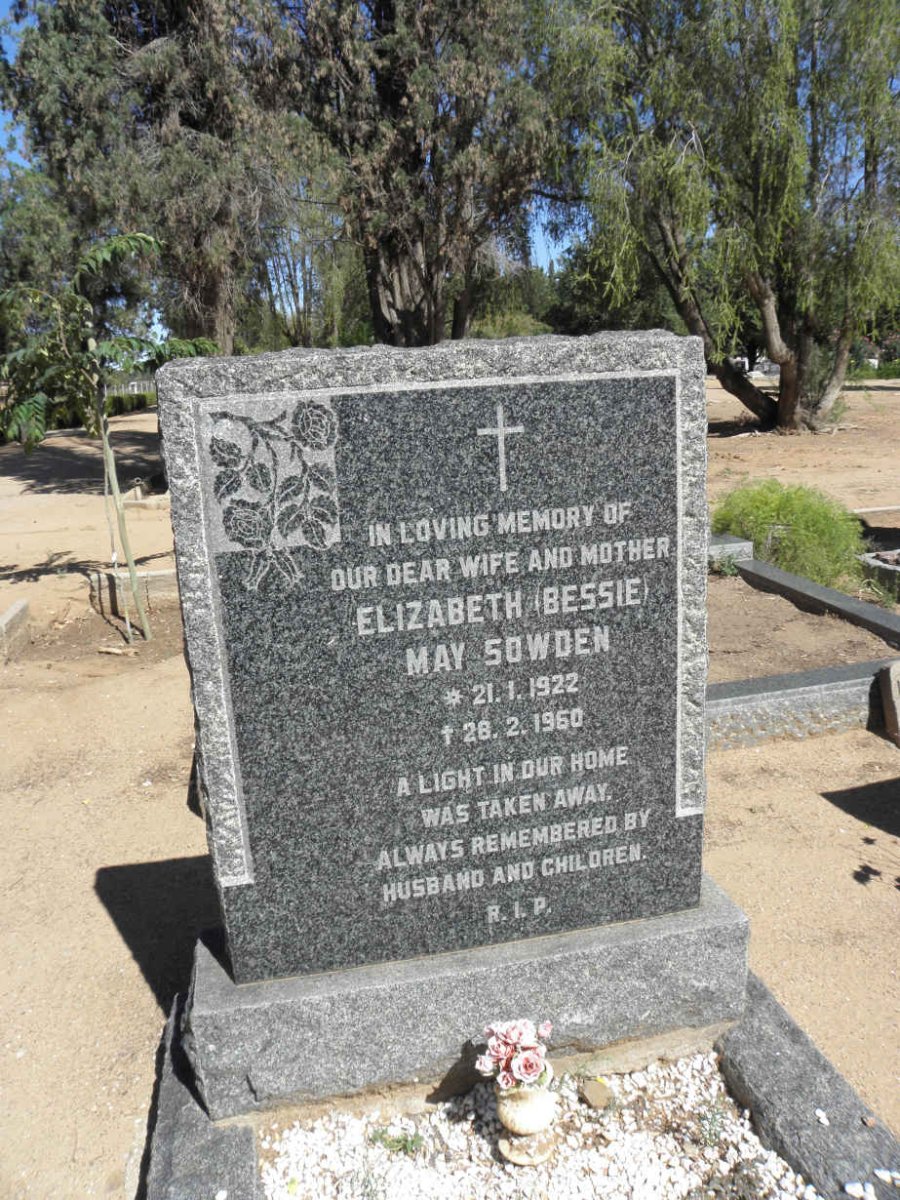 SOWDEN Elizabeth May 1922-1960