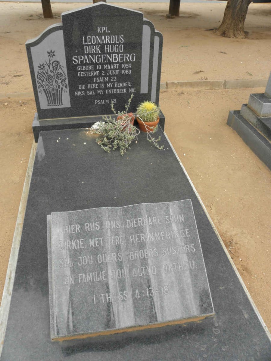 SPANGENBERG Leonardus Dirk Hugo 1959-1980