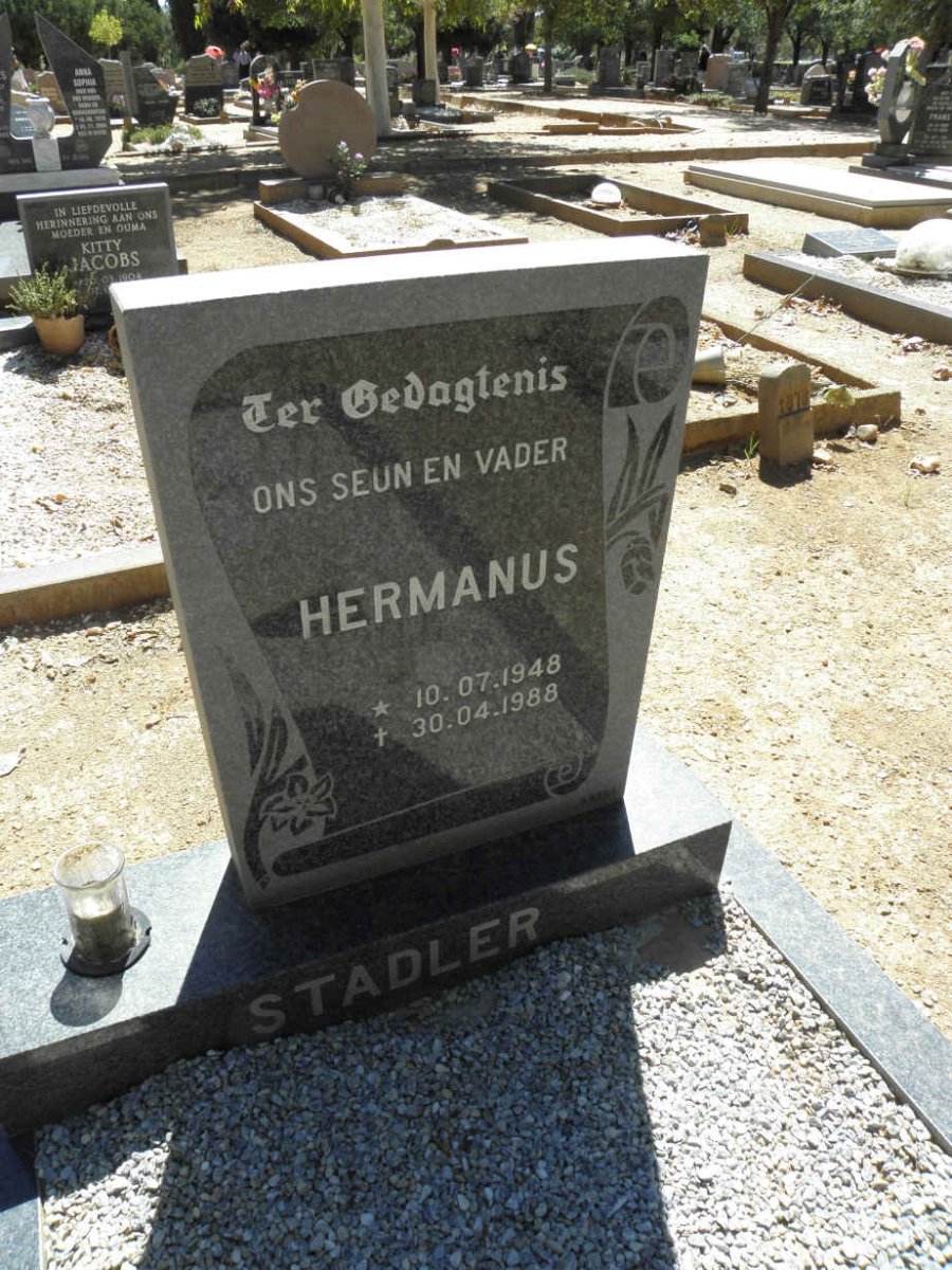 STADLER Hermanus 1948-1988
