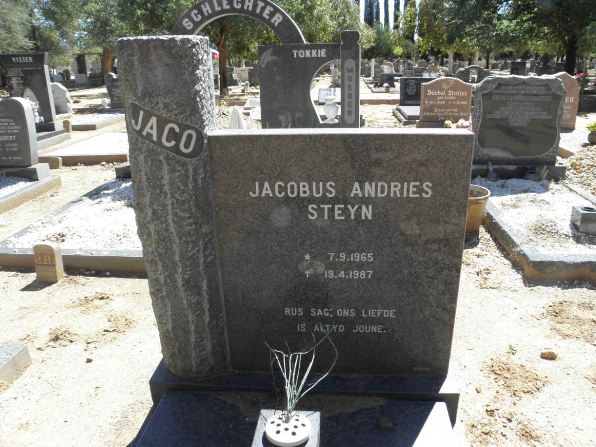 STEYN Jacobus Andries 1965-1987