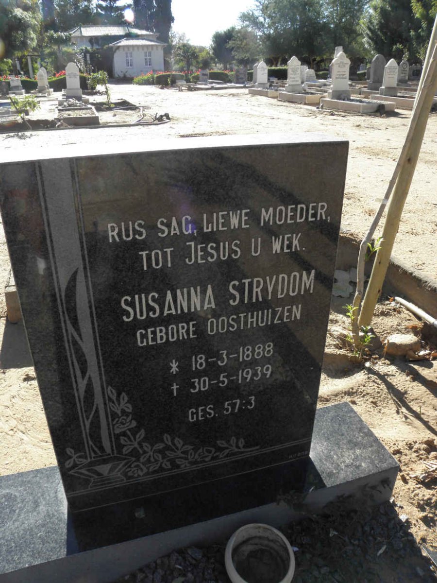 STRYDOM Susanna nee OOSTHUIZEN 1888-1939