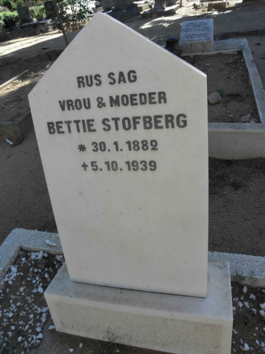 STOFBERG Bettie 1882-1939