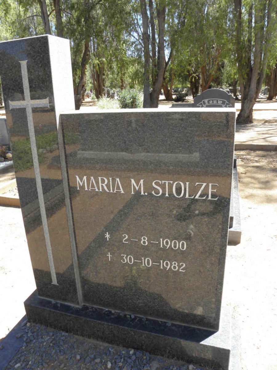 STOLZE Maria M. 1900-1982