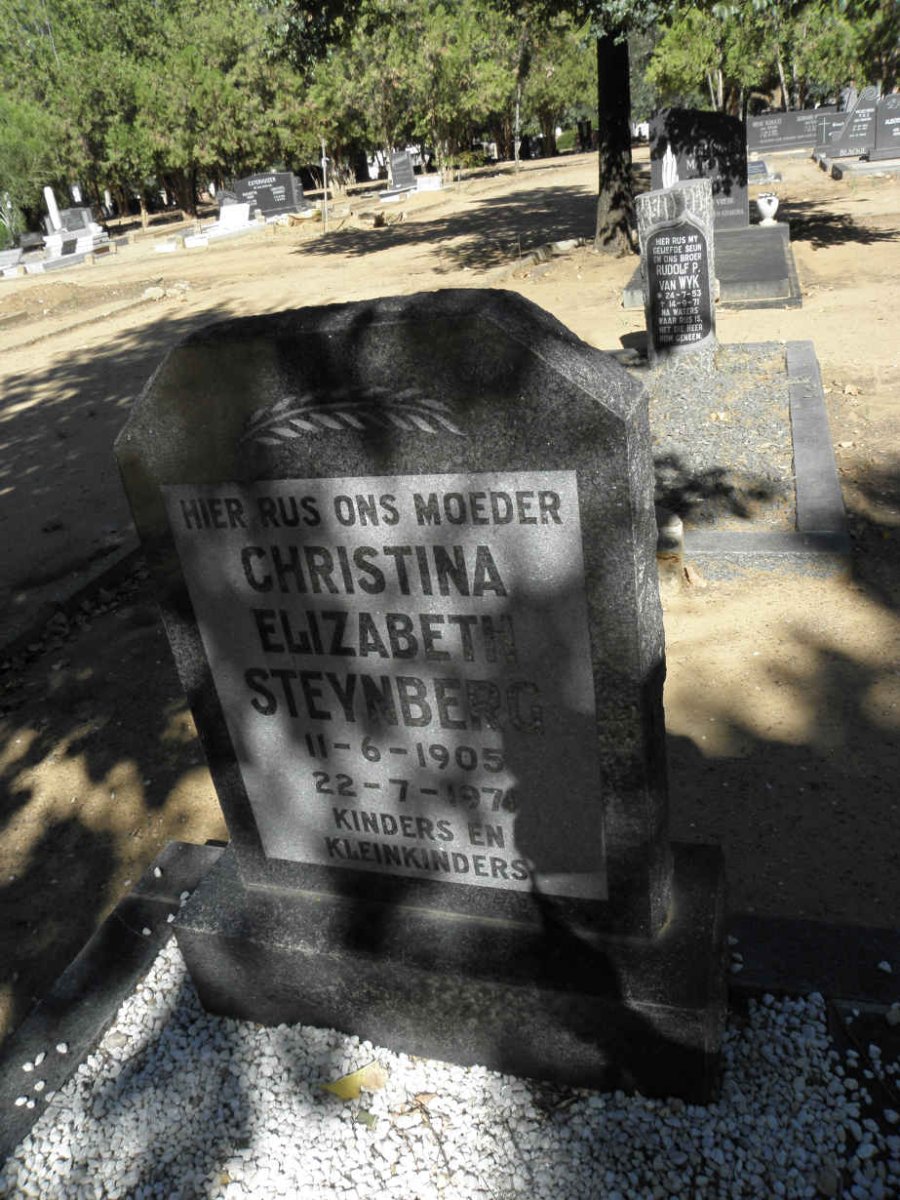 STEYNBERG Christina Elizabeth 1905-1970