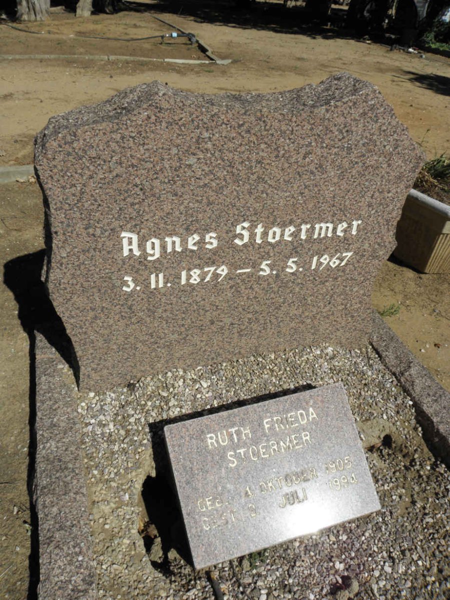 STOERMER Agnes 1879-1967 :: STOERMER Ruth Frieda 1905-1994