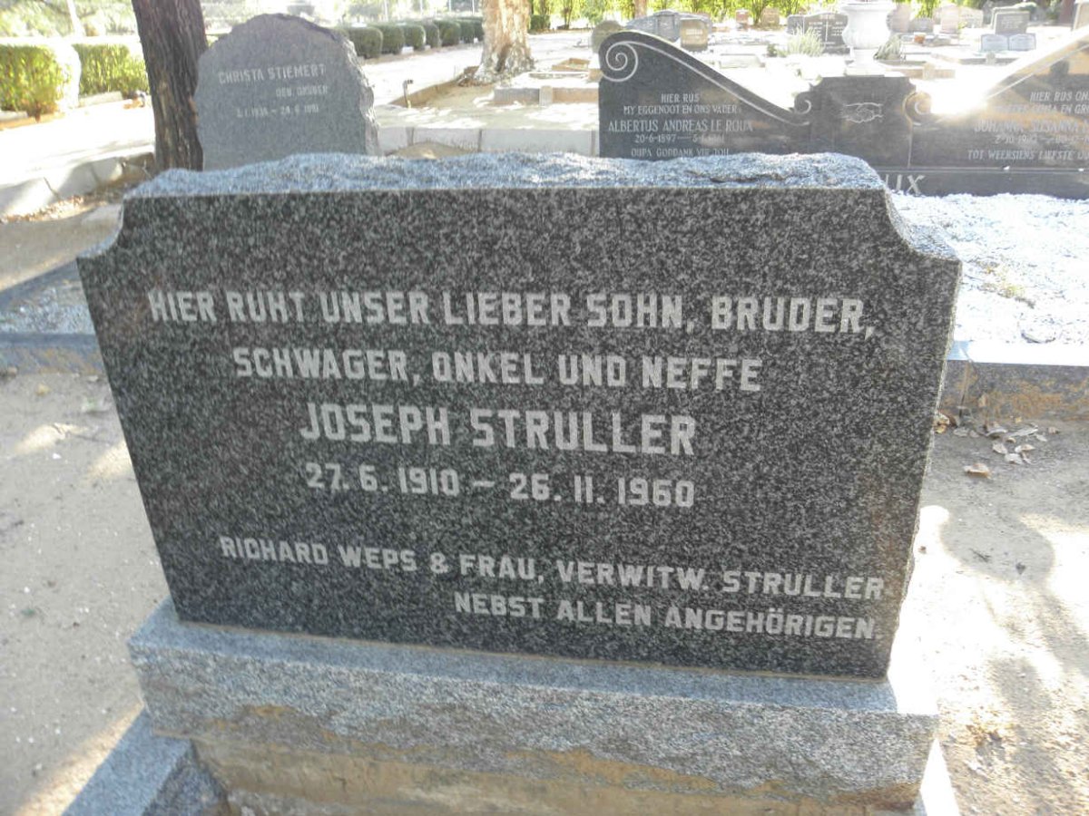 STRULLER Joseph 1910-1960